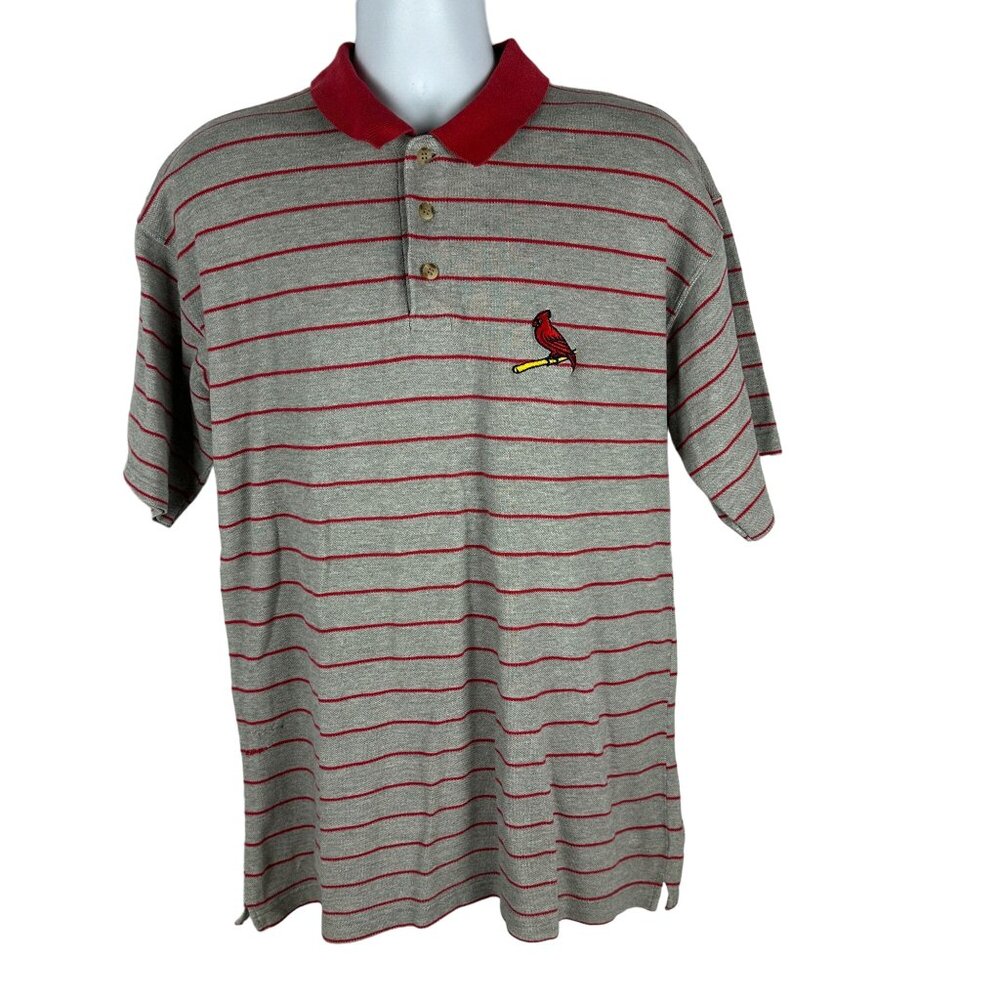 St. Louis Cardinals Iron Knights Athletics Mens Polo Shirt Size L
